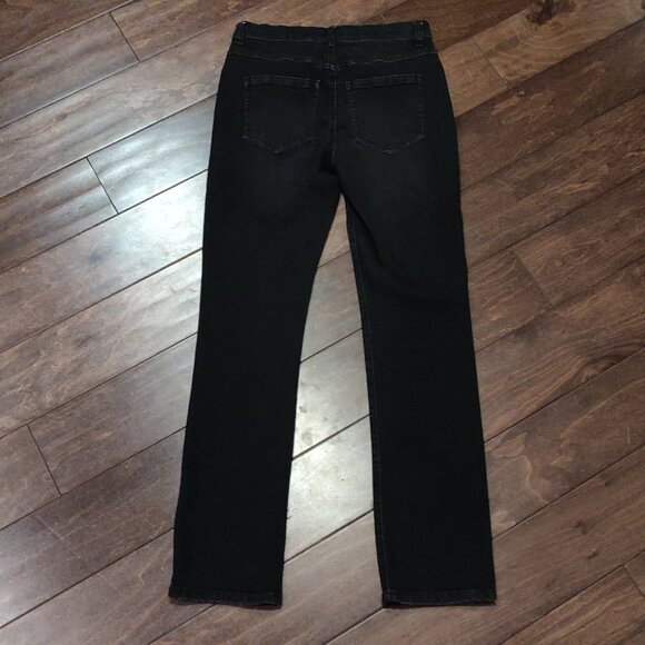 Cabi Black Button Fly Straight Jeans SIZE 4 - Picture 4 of 7